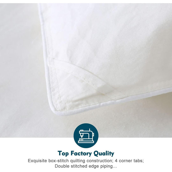 Latitude Run® All Season Goose Down & Feather Comforter 100 Natural